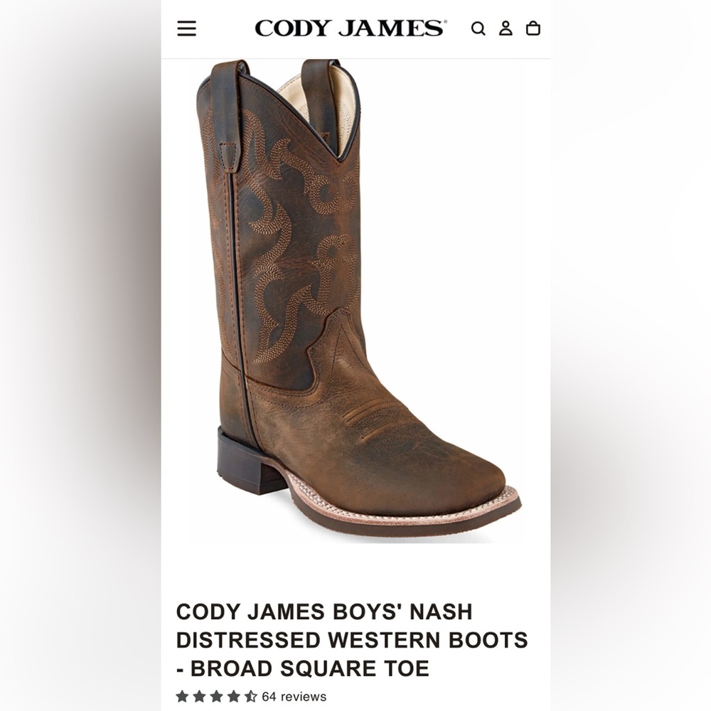Children's Brown Patterned Boots
